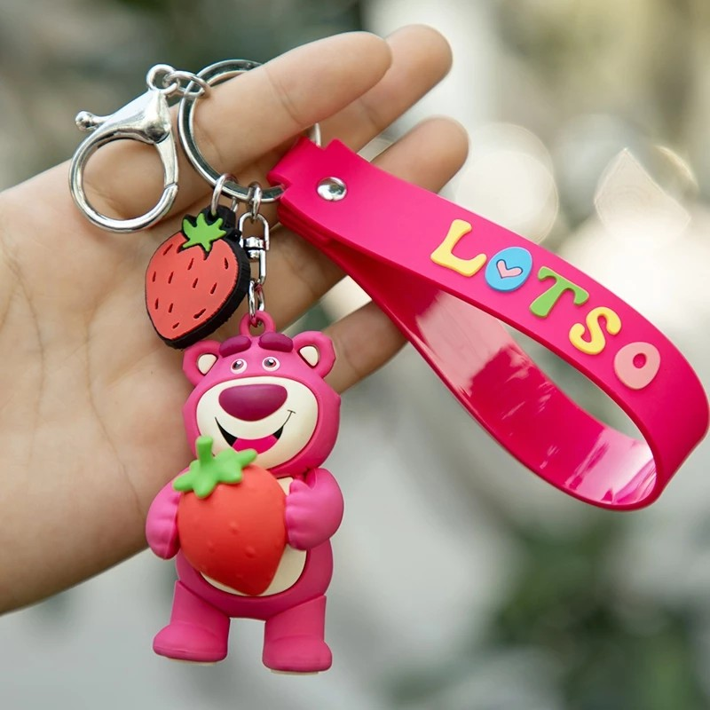 Mesuca Disney Key Chain Lotso, Winnie The Pooh, & Stitch - Gantungan Tas Premium