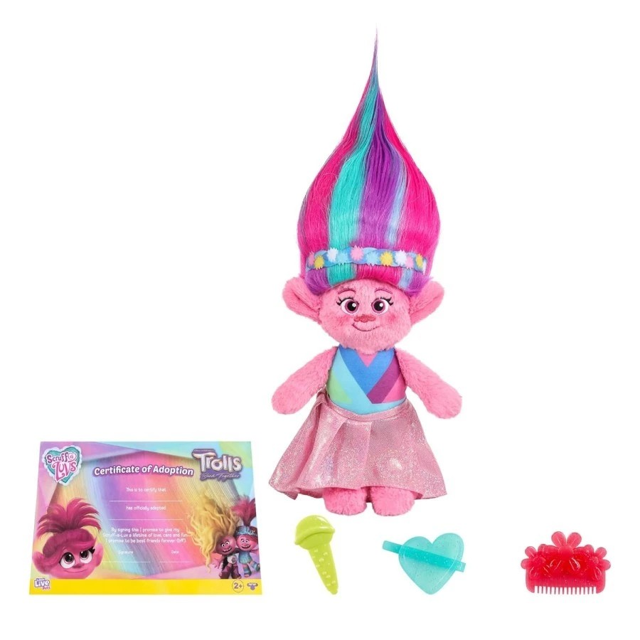 Scruff A Luvs Little Live SAL Trolls - Mainan Boneka Hewan Peliharaan Surprise