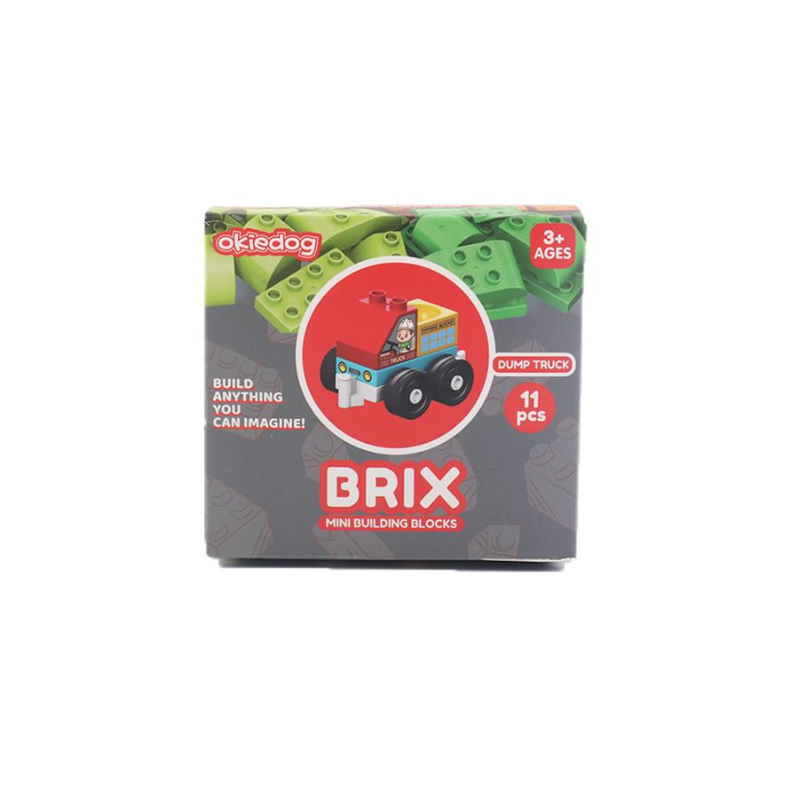Okiedog Brix Road Rescue Truck Car 11pcs - Mainan DIY Balok Susun Puzzle