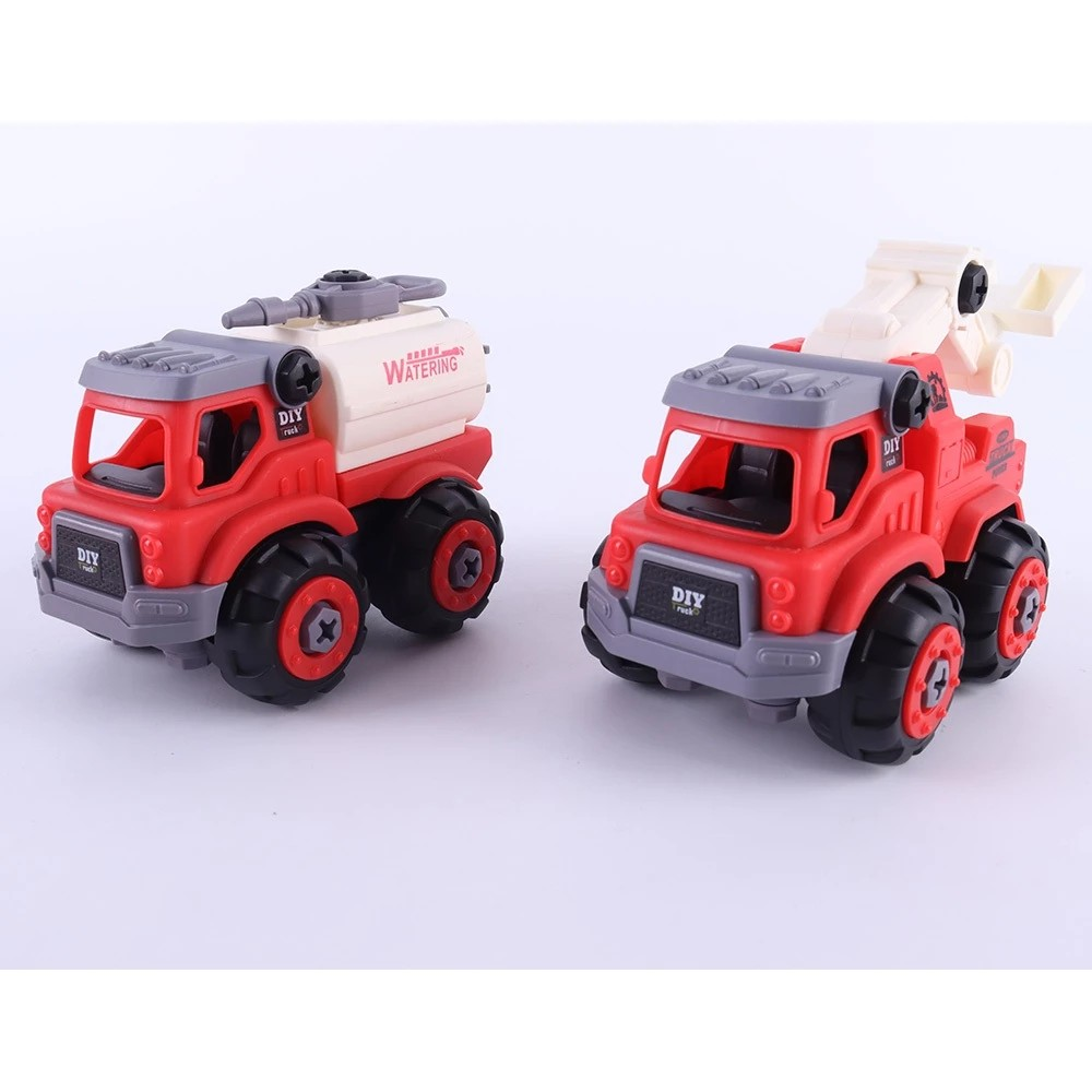Okiedog DIY Truck Assembly Bulldozer with Koper - Mainan Bongkar Pasang Anak SNI