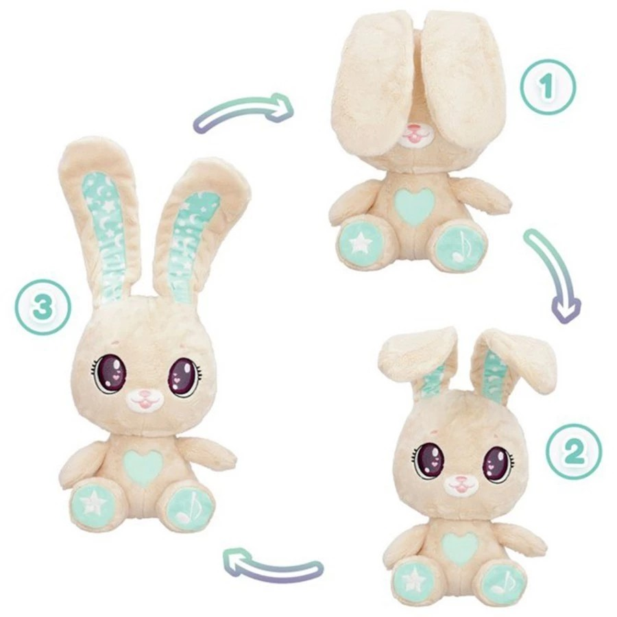 Peekapets Interaktive Bunny Plush (Sound & Light) - Mainan Anak Boneka Kelinci dengan Efek Suara & Lampu