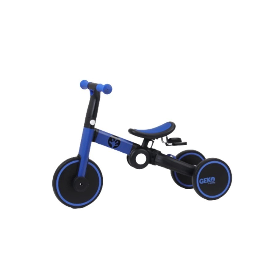 Geko 5in1 Compact Folding Trike Yellow With Stick