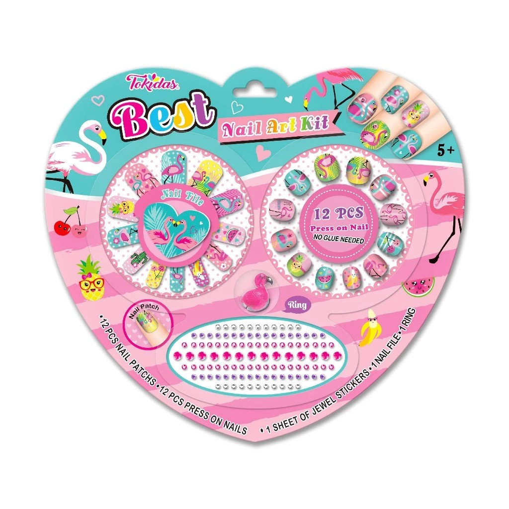 Tokidas Nail Art Collection - Mainan Aksesoris Kuku Palsu Anak