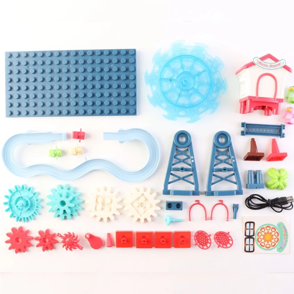 Okiedog Ferris Wheel Paradise with Light and Music - Mainan Kreativitas Anak dengan Lampu dan Musik