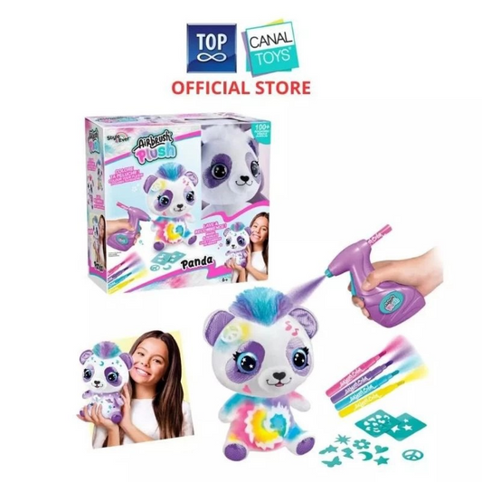 Canal Toys Airbrush Plush Panda - Mainan Edukasi Anak Mewarnai Boneka Panda