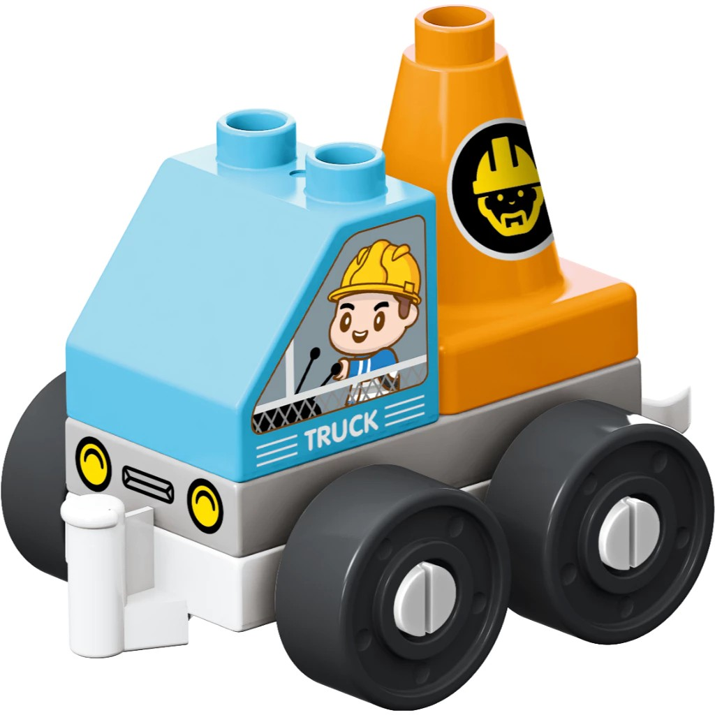 Okiedog Brix Road Rescue Truck Car 11pcs - Mainan DIY Balok Susun Puzzle