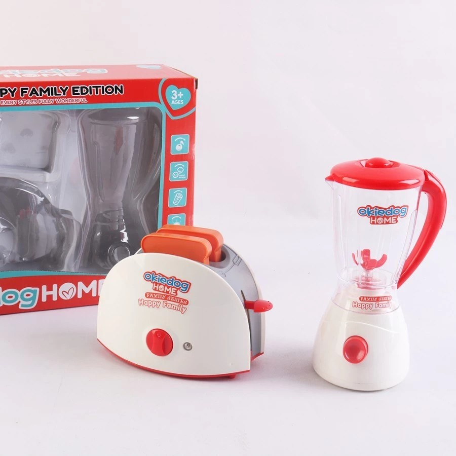 Okiedog Home Electronic Combo of Juicer and Toaster - Set Peralatan Dapur Anak