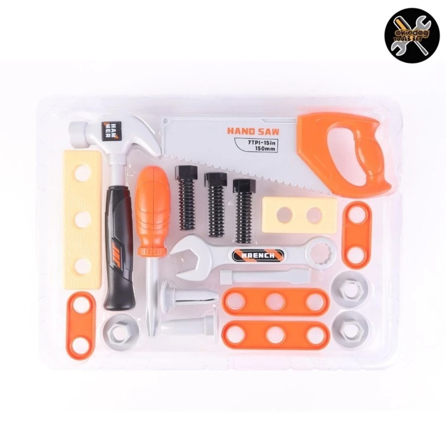 Okiedog Tool Set - Mainan Perkakas Anak Aman Plastik ABS