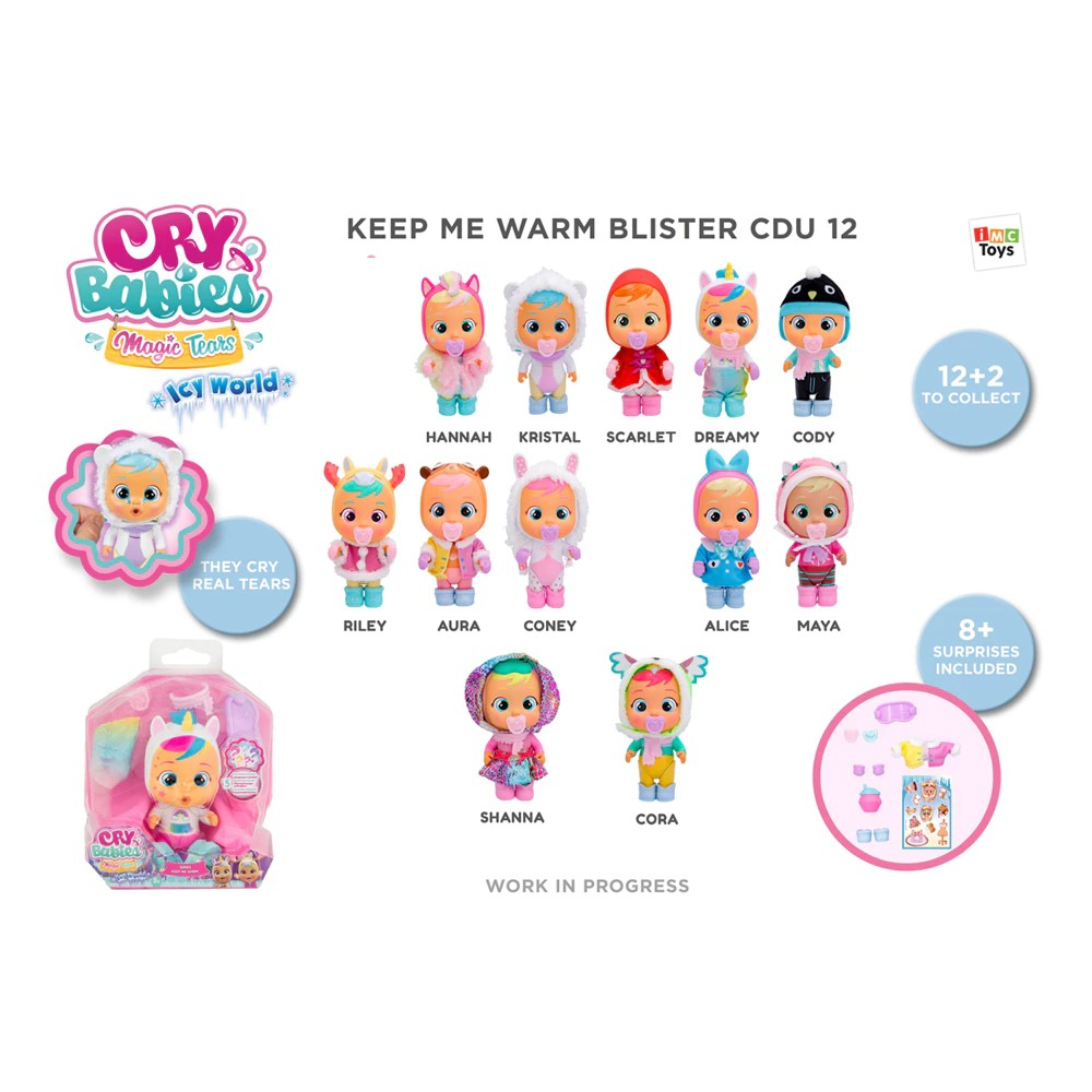 Cry Babies Magic Tears ICY Keep Me Warm Blister - Mainan Boneka Bayi Bisa Nangis