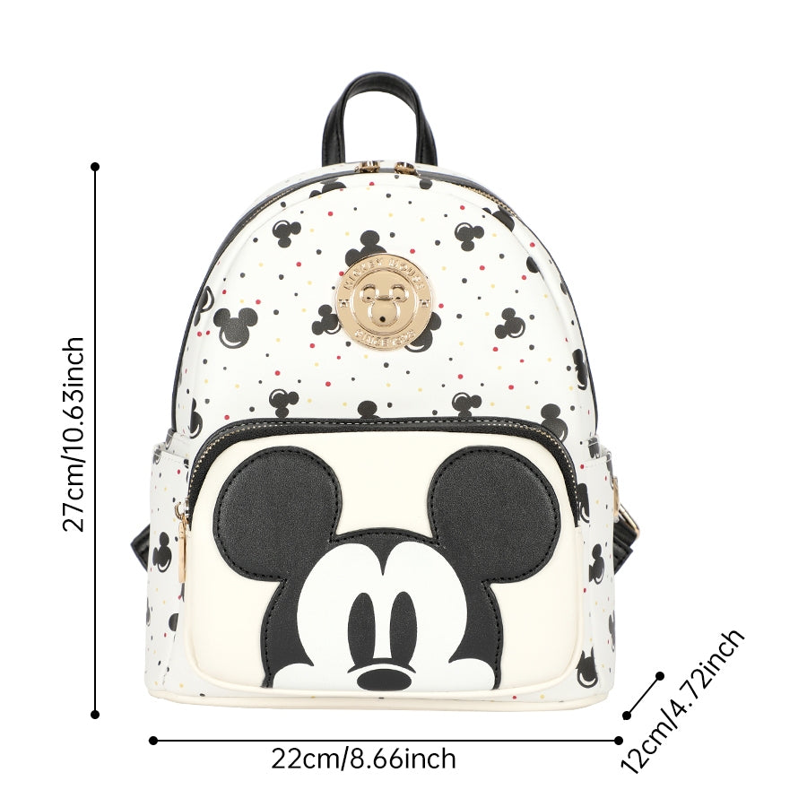 Mesuca Disney Backpack Mickey Black - Tas Ransel Mickey Black White Disney Wanita
