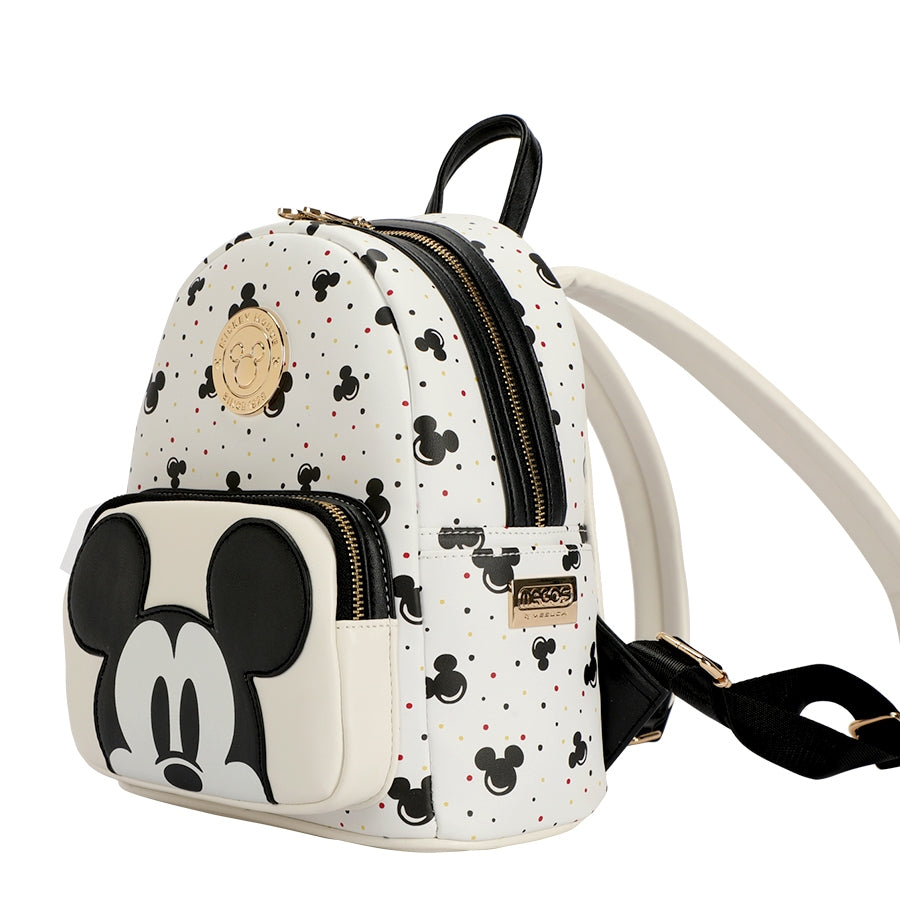Mesuca Disney Backpack Mickey Black - Tas Ransel Mickey Black White Disney Wanita