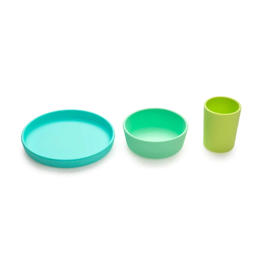 Melii Baby 3 Piece Silicone Meal Set - Mangkuk silikon set anak