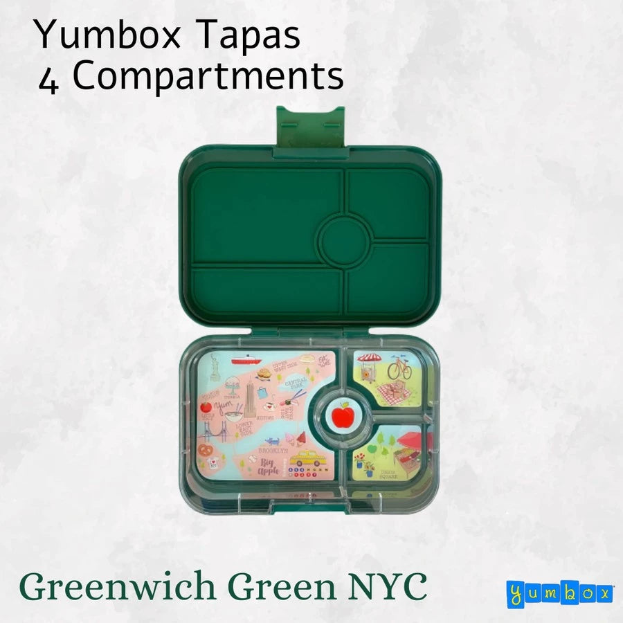 Yumbox Tapas 4C - Tempat Bekal Makan Anak Premium Anti Tumpah BPA FREE