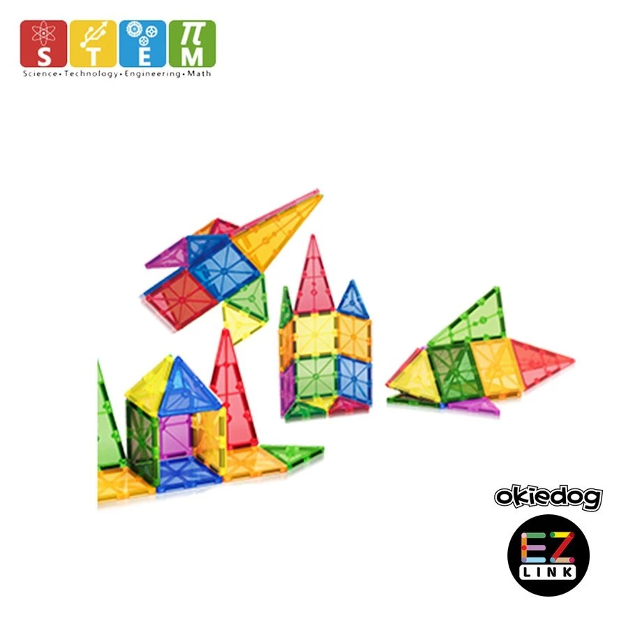 Okiedog Ezlink 3D Magnetic Building Tiles