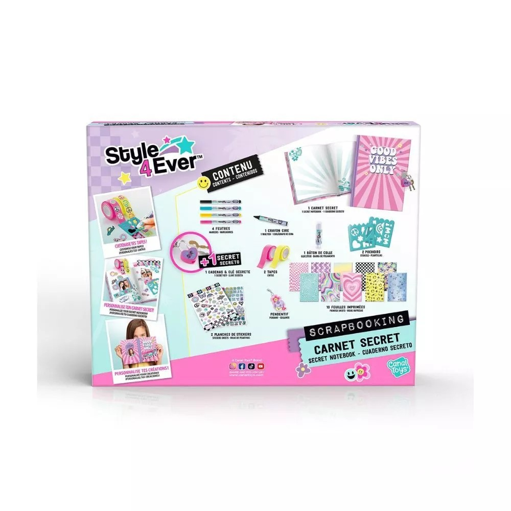 Canal Toys Scrapbooking Secret Portofolio - Mainan Aksesoris Stiker Warna Warni