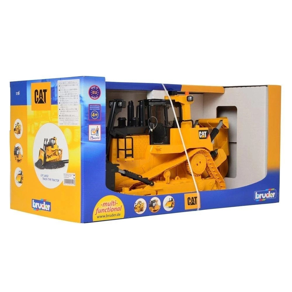 Bruder 2452 Truck CAT Large Track Type Tractor - Mainan Miniatur Truk Pengeruk Aspal