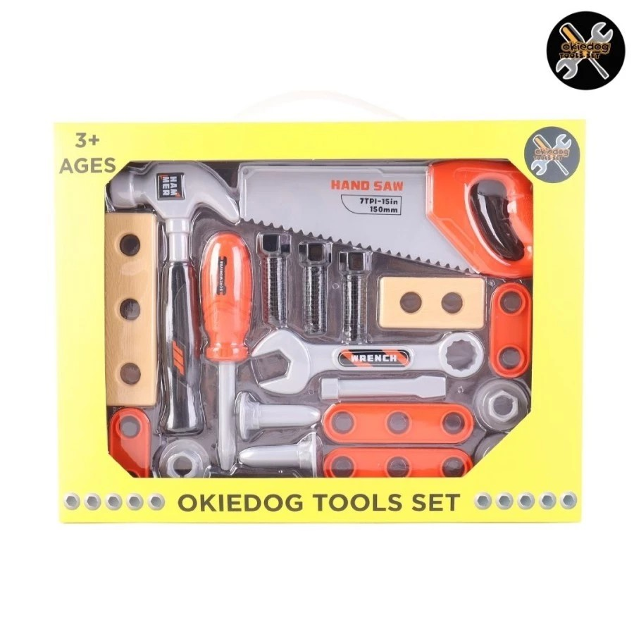 Okiedog Tool Set - Mainan Perkakas Anak Aman Plastik ABS