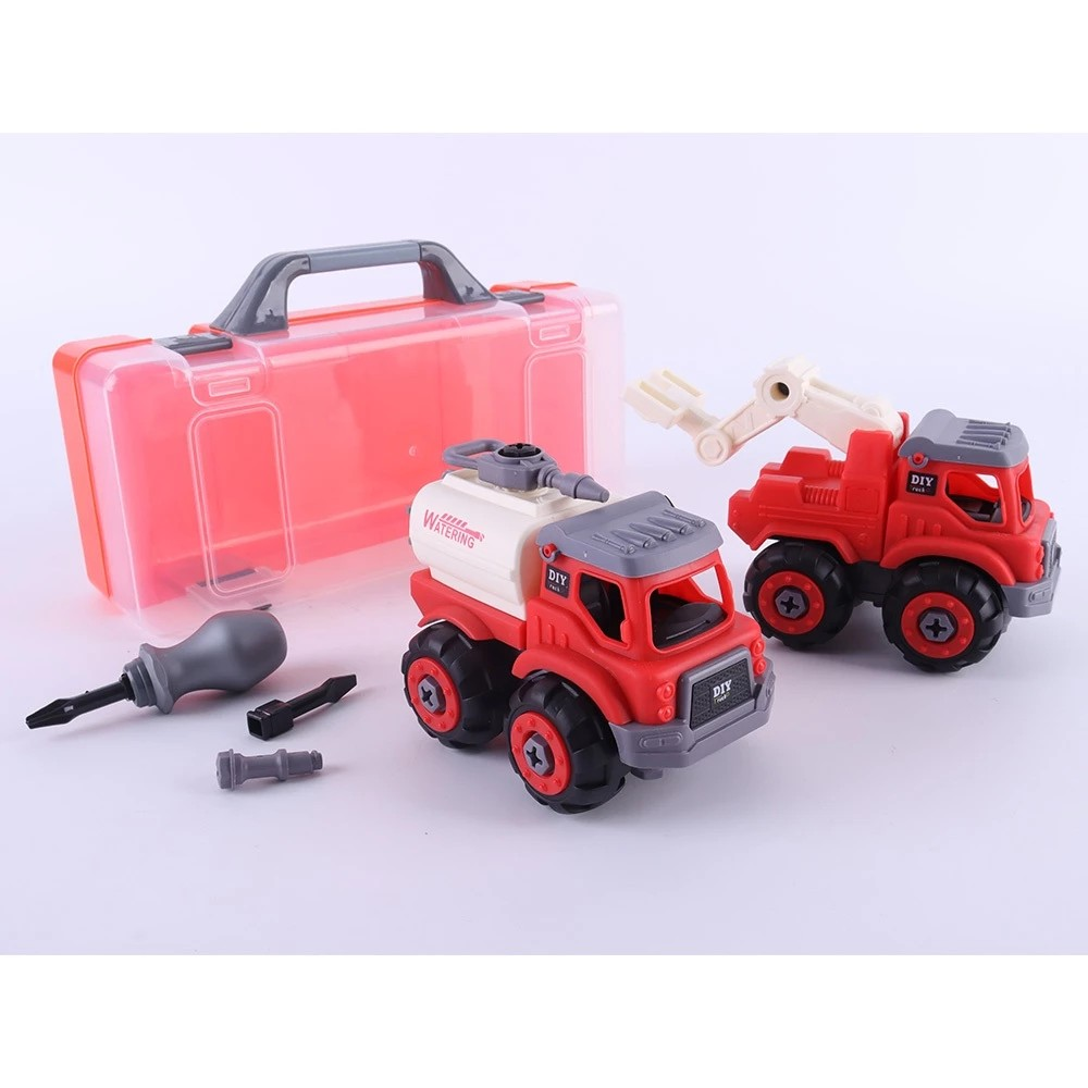 Okiedog DIY Truck Assembly Bulldozer with Koper - Mainan Bongkar Pasang Anak SNI
