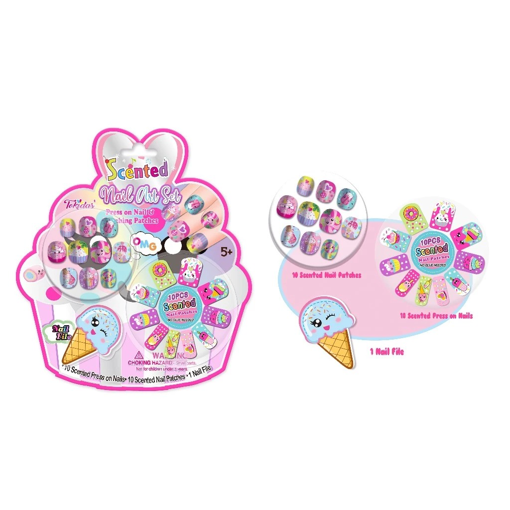 Tokidas Nail Art Collection - Mainan Aksesoris Kuku Palsu Anak
