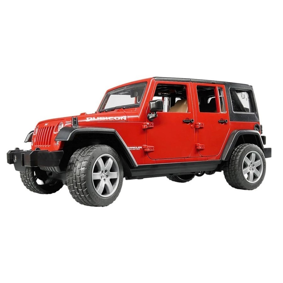 Bruder 2525 Jeep Wrangler Unlimited Rubicon Red - Mainan Miniatur Mobil Offroad