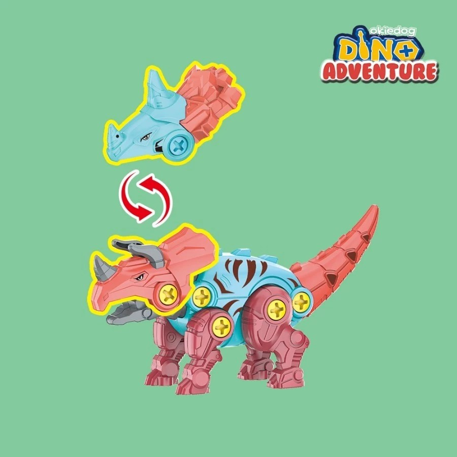 Okiedog DIY Dino Adventure - Mainan Bongkar Pasang Anak