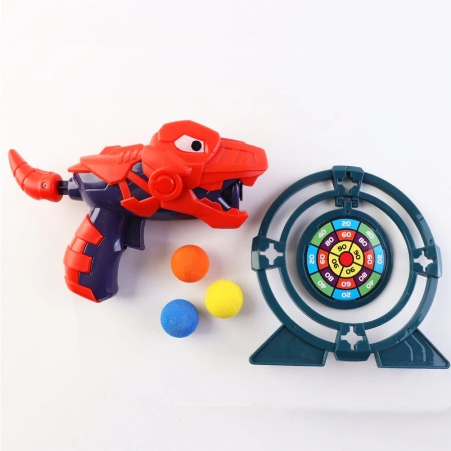 Okiedog Dino Soft Bullet Gun - Mainan Tembakan Anak Karakter Dinosaurus