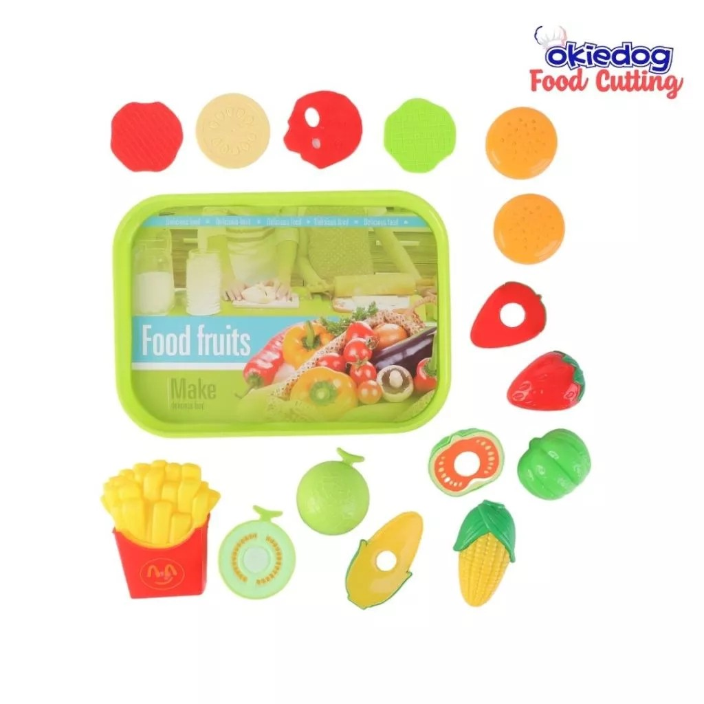 Okiedog Food Cutting - Mainan Buah & Sayur Potong Anak Perempuan