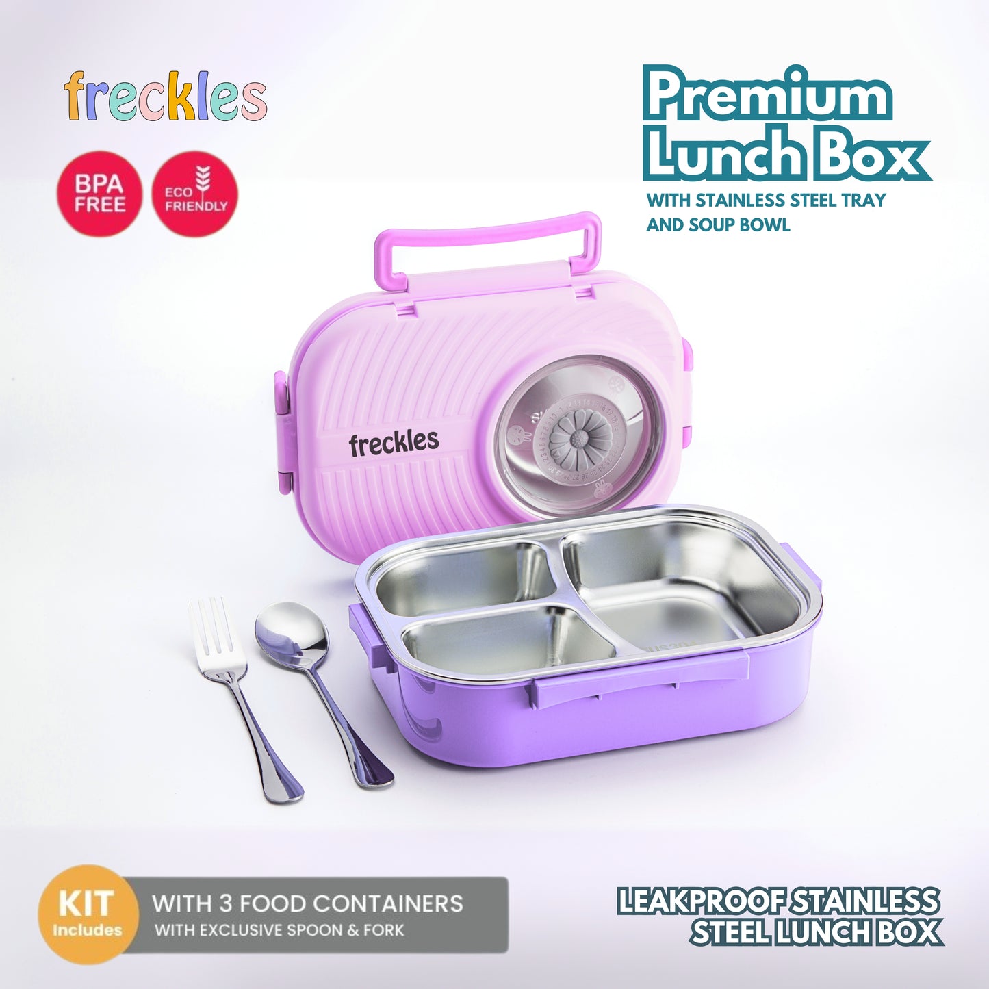 Freckles Stainless Steel Lunch Box