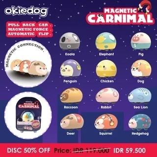 Okiedog Magnetic Carnimal - Mainan Magnet Edukasi Anak