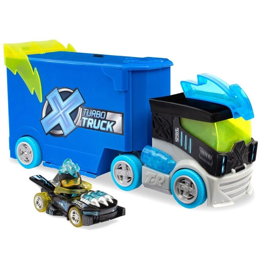 T-Racers S Playset X-Racer Turbo Truck - Mainan Mobil dengan Playmate Race