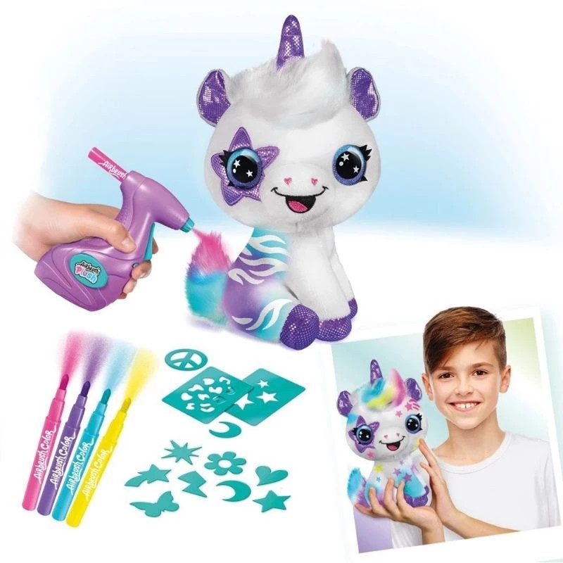 Canal Toys Airbrush Plush Unicorn - Mainan Mewarnai Boneka