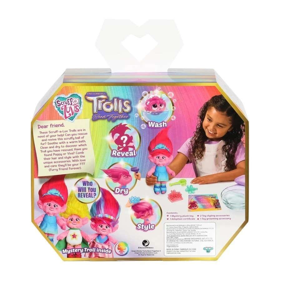 Scruff A Luvs Little Live SAL Trolls - Mainan Boneka Hewan Peliharaan Surprise