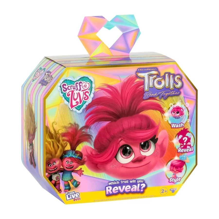 Scruff A Luvs Little Live SAL Trolls - Mainan Boneka Hewan Peliharaan Surprise