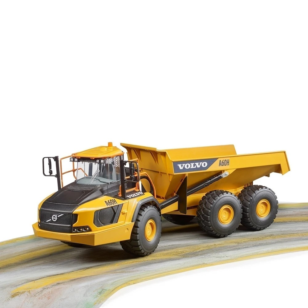 Bruder 2455 Truck Volvo Dumper A60H - Mainan Miniatur Truk Konstruksi