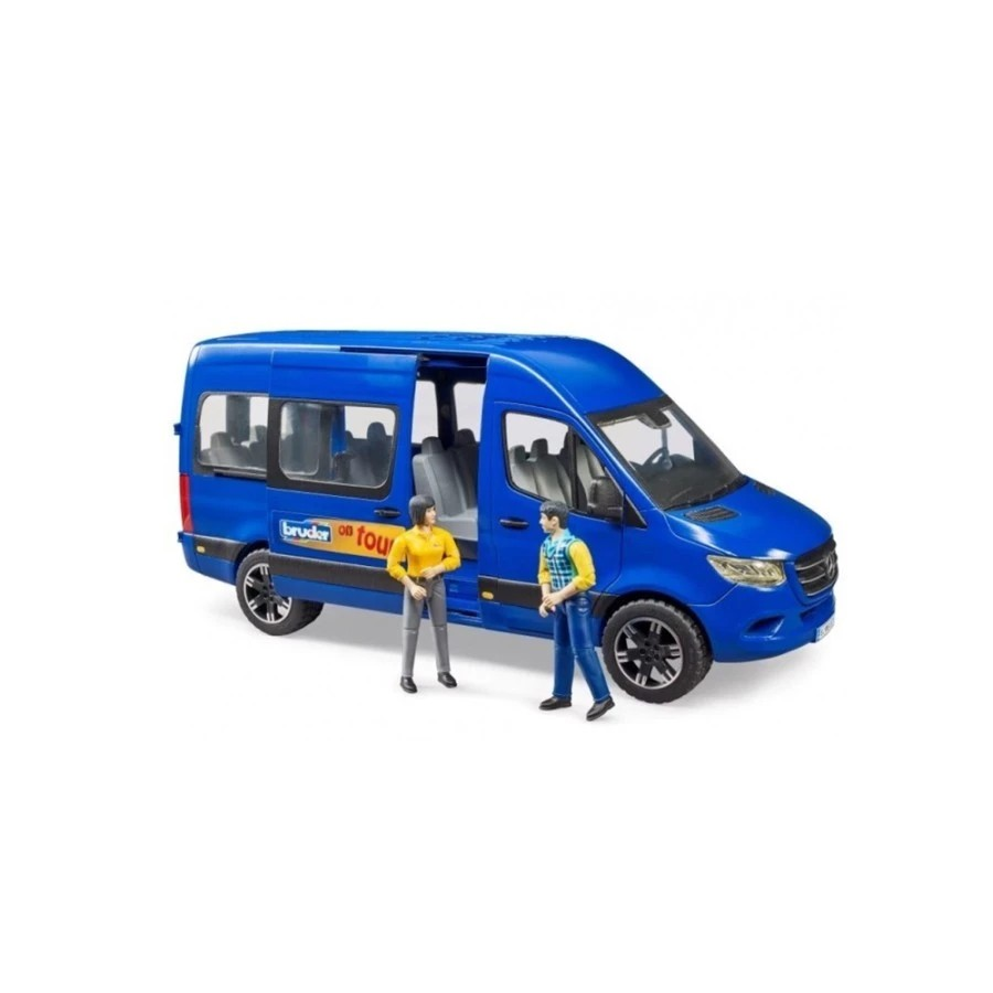 Bruder 2670 MB Sprinter Transfer with Driver & Passenger - Mainan Miniatur Mobil Van Sopir & Penumpang