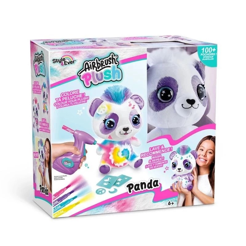 Canal Toys Airbrush Plush Panda - Mainan Edukasi Anak Mewarnai Boneka Panda