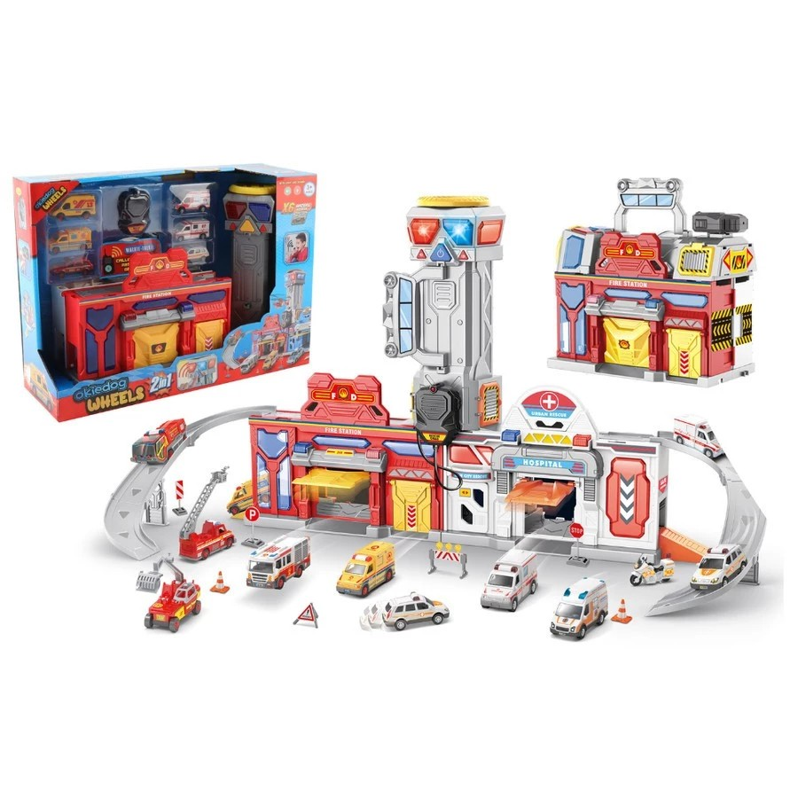 Okiedog Wheels 2in1 with Lights and Music - Mainan Puzzle Edukasi Anak
