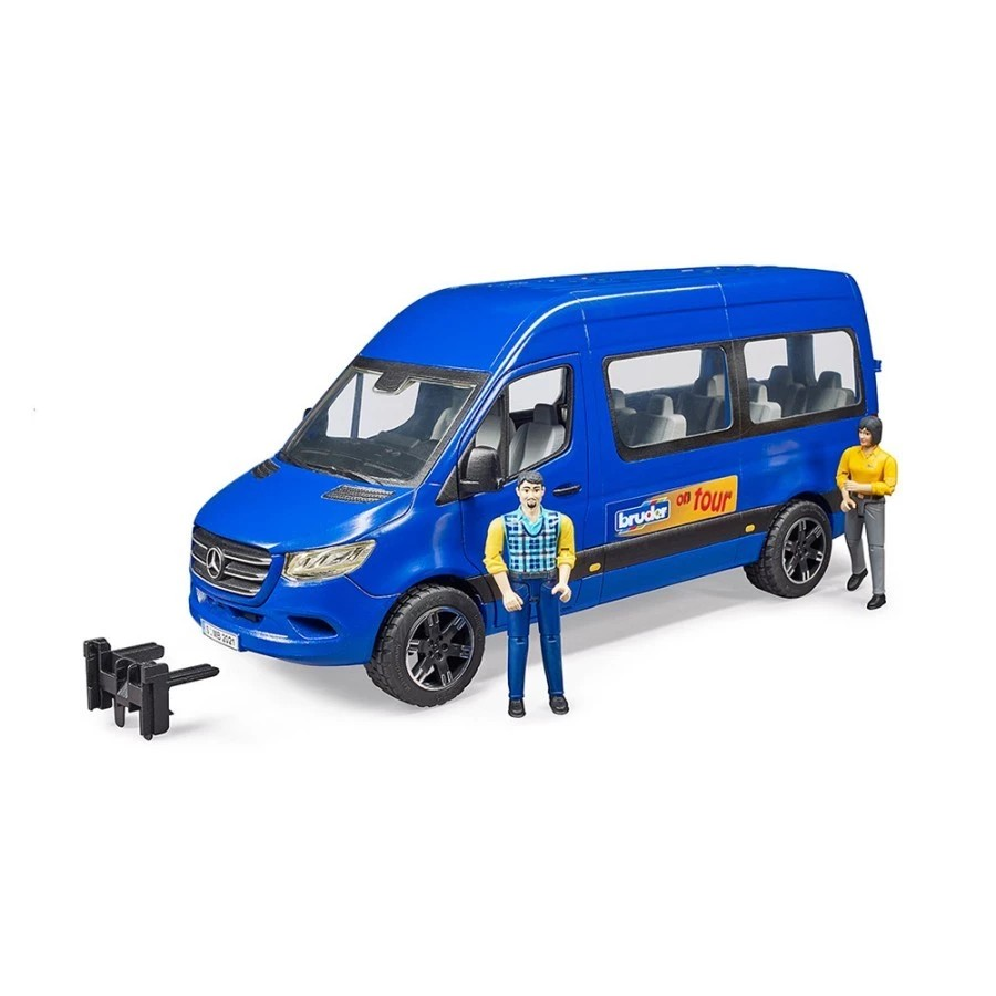 Bruder 2670 MB Sprinter Transfer with Driver & Passenger - Mainan Miniatur Mobil Van Sopir & Penumpang