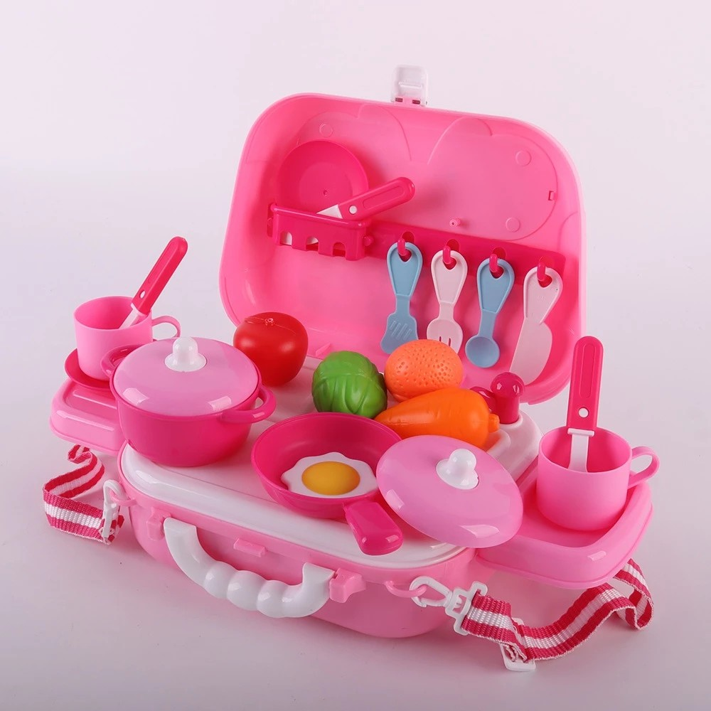Okiedog Kitchen Toy Hand Carry Box - Mainan Tas Peralatan Dapur Anak