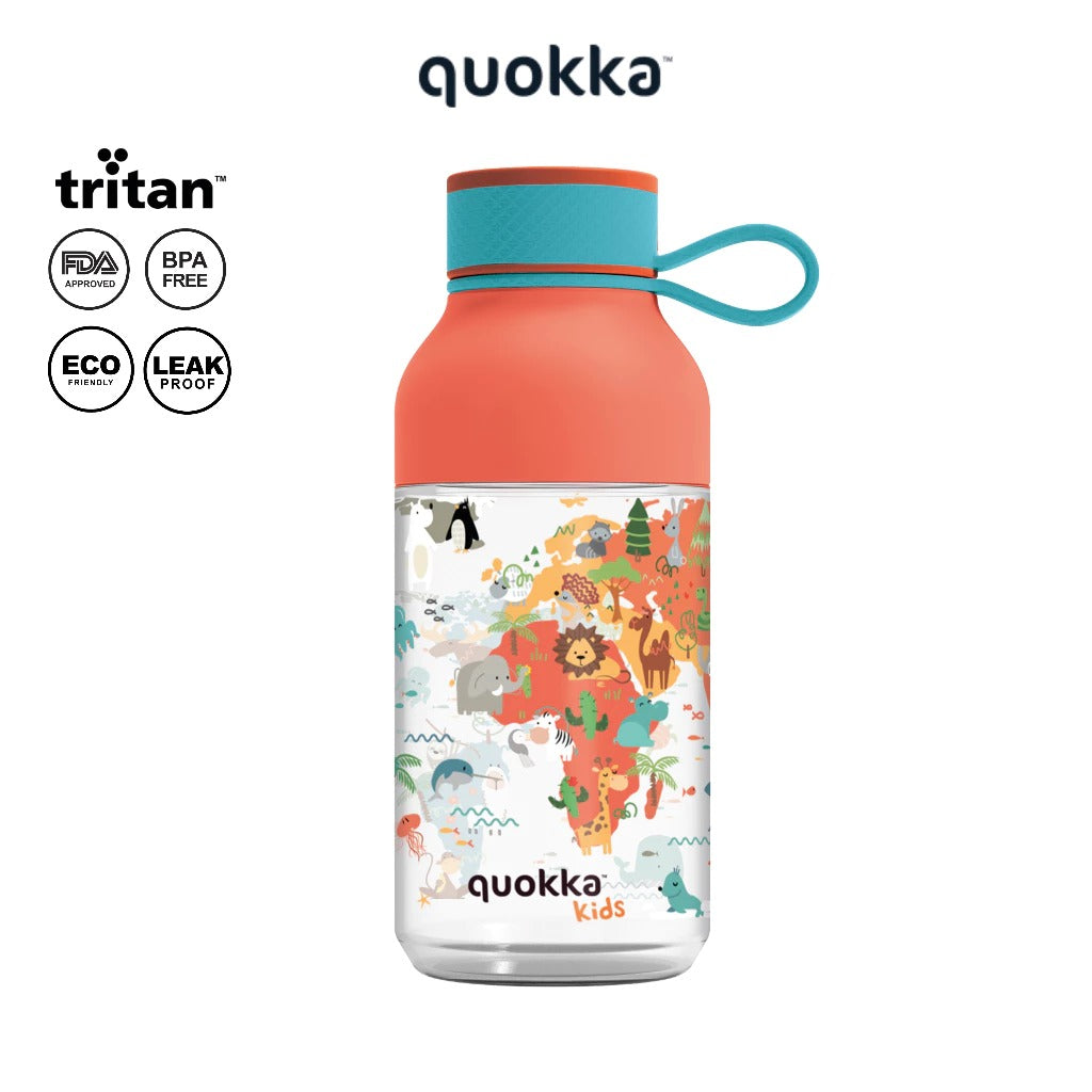 Quokka Ecozen Bottle Ice Strap 430ml - Botol Minum Anak / Tempat Minum Anak Anti Tumpah BPA FREE