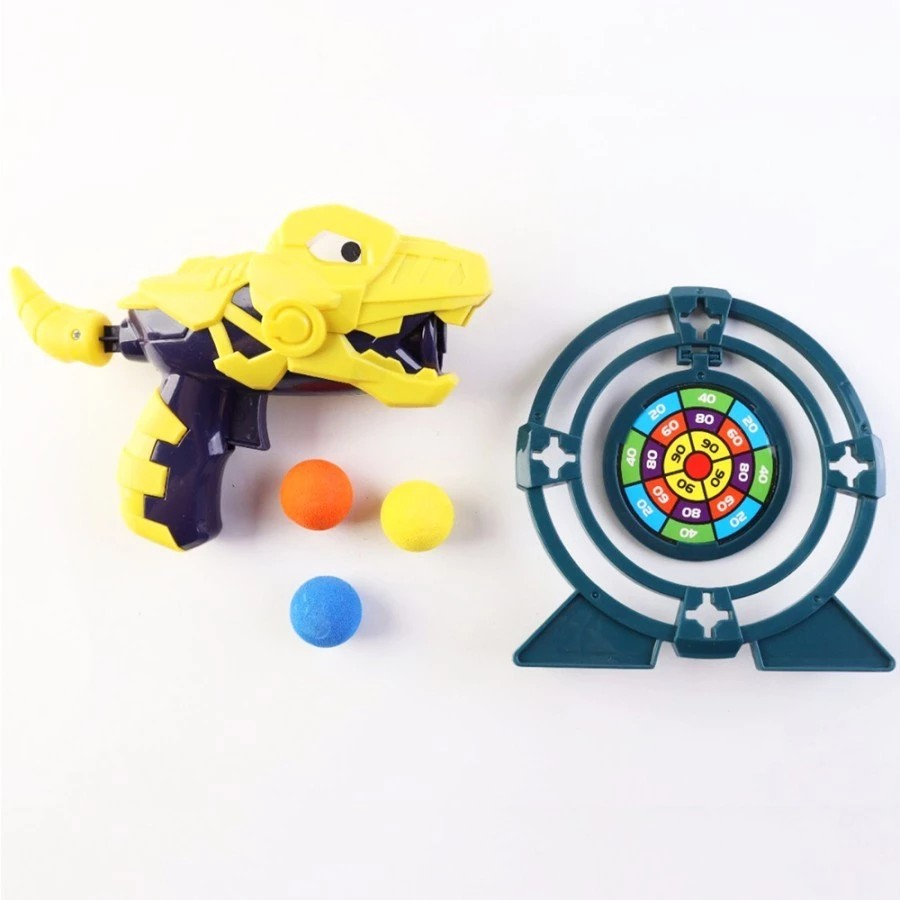 Okiedog Dino Soft Bullet Gun - Mainan Tembakan Anak Karakter Dinosaurus