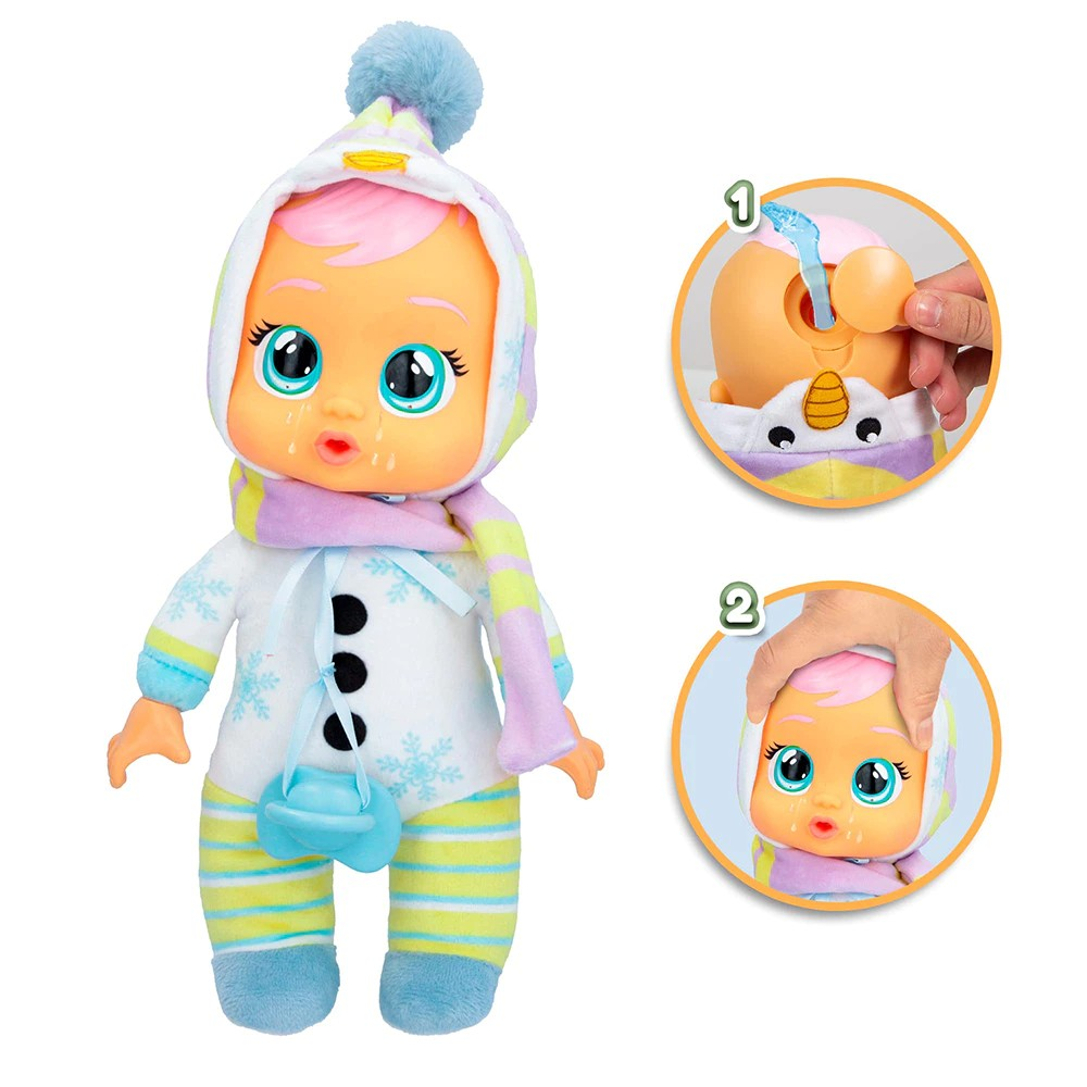 Cry Babies Tiny Cuddles Xmas - Mainan Boneka Bayi Karakter Natal Bisa Nangis