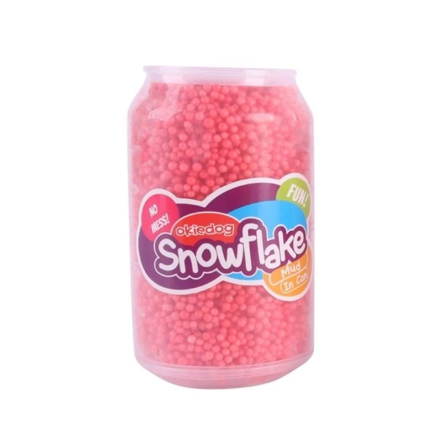 Okiedog Snowflake Mud In Can - Mainan Sensorik Slime Squisy Anak-anak