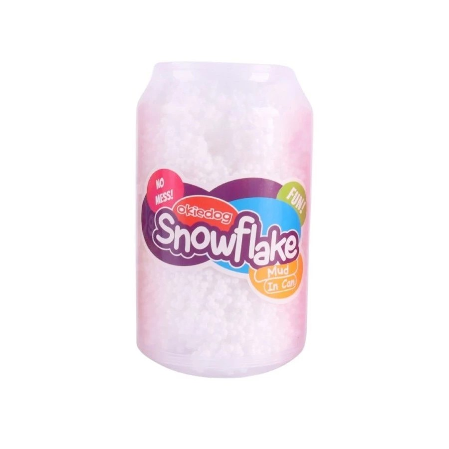 Okiedog Snowflake Mud In Can - Mainan Sensorik Slime Squisy Anak-anak
