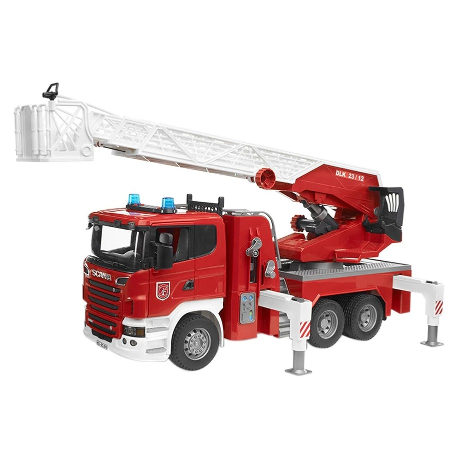 Bruder 3591 Scania Super 560R Fire Engine with Ladder, Waterpump and Light & Sound