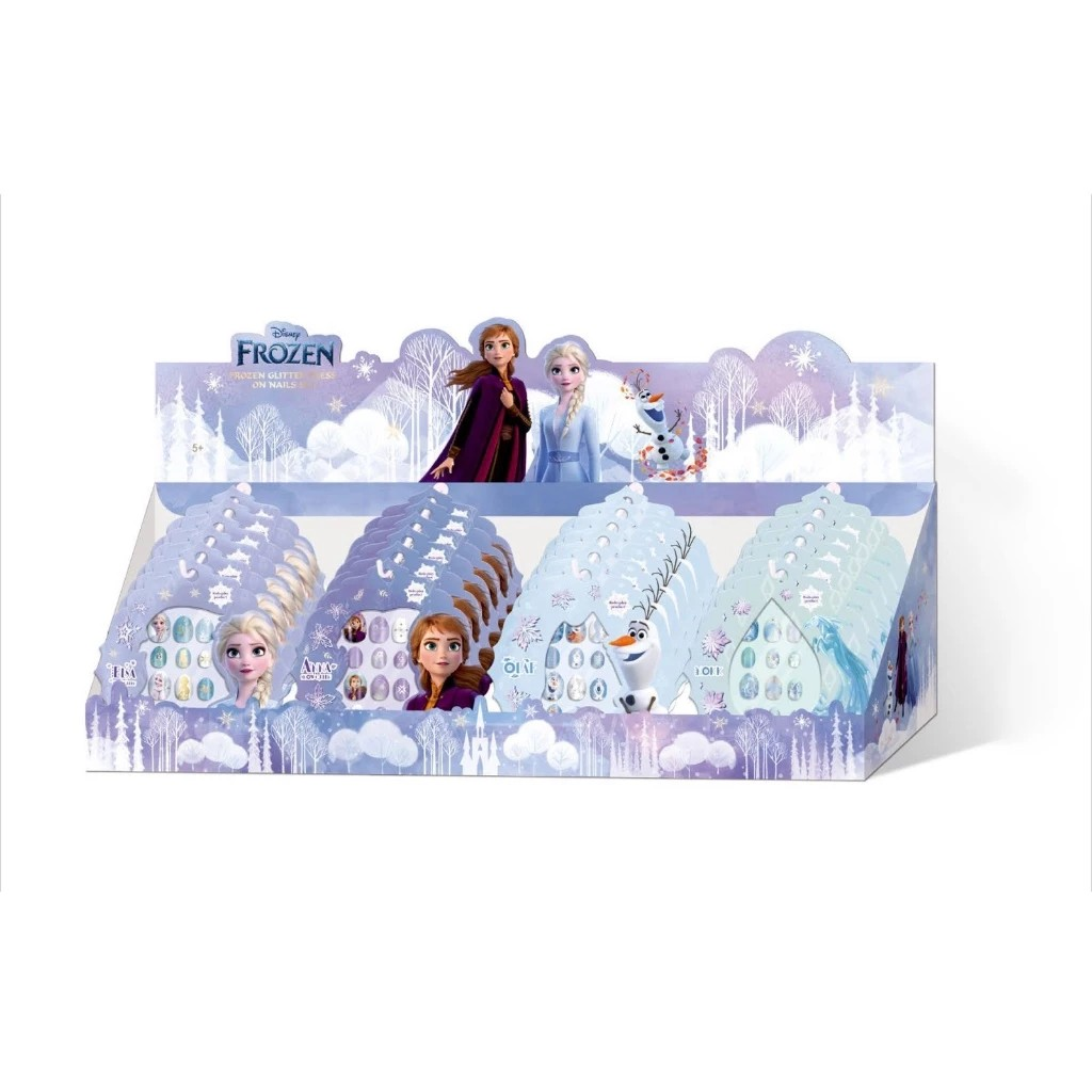 Frozen Series Self-Adhesive Nail Tips (6 Asst) - Stiker Kuku Tempel Anak /Fake Nail Art Anak