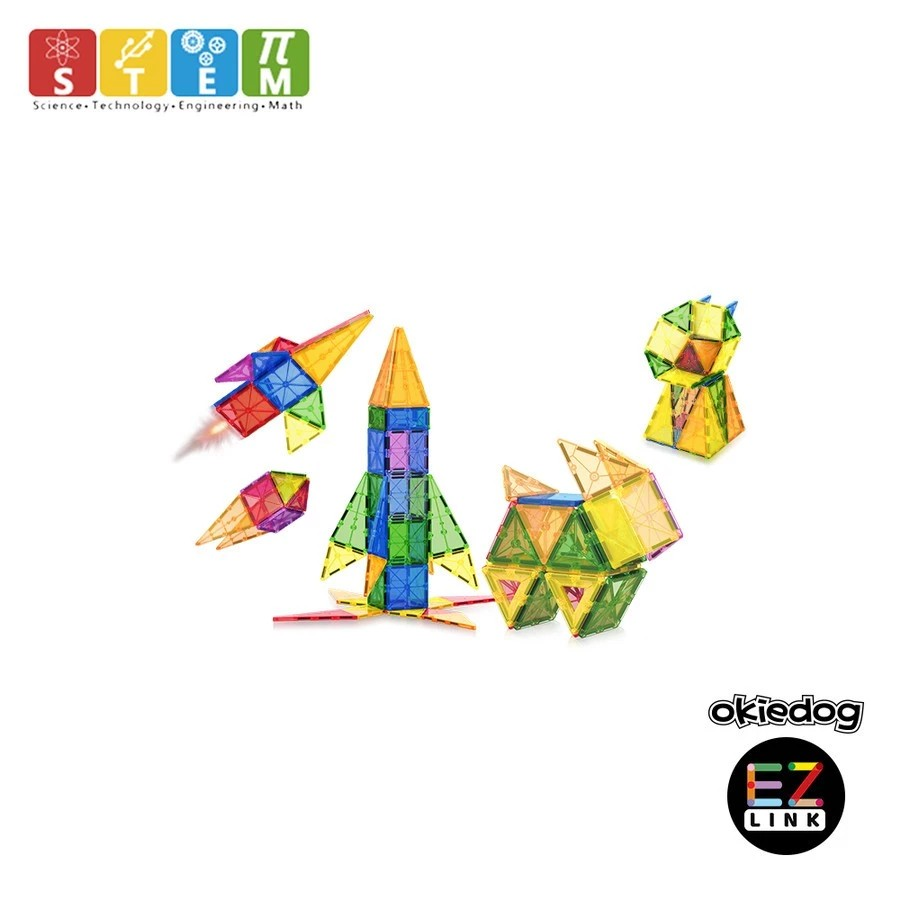 Okiedog Ezlink 3D Magnetic Building Tiles