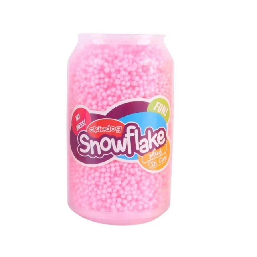Okiedog Snowflake Mud In Can - Mainan Sensorik Slime Squisy Anak-anak