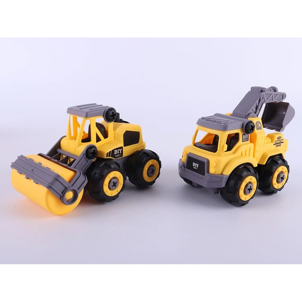 Okiedog DIY Truck Assembly Bulldozer with Koper - Mainan Bongkar Pasang Anak SNI