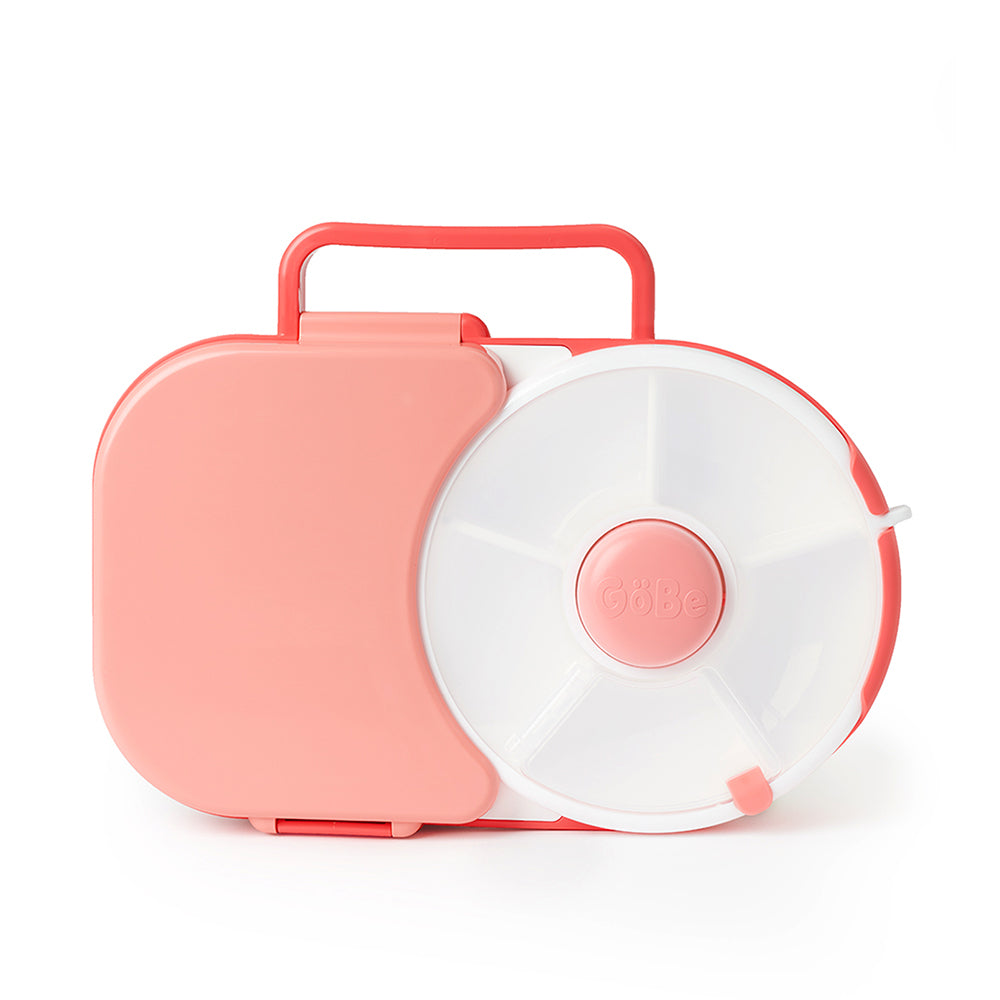GoBe Kids Lunchbox with Original Snack Spinner - Kotak Bekal Putar - Kotak Camilan Anak - Tempat Camilan Anak Premium